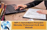 MPI 1 Surveilans Penyakit Menular Potensial KLB dan Wabah