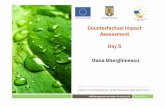 Counterfactual Impact Assessment Day 5 Oana Gherghinescu