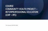 COURSE COMMUNITY HEALTH PROJECT – …