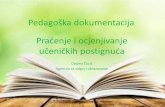 Pedagoška dokumentacija Praćenje i ocjenjivanje učeničkih ...