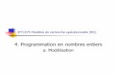 4. Programmation en nombres entiers - univ-reunion.fr
