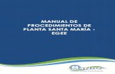 MANUAL DE PROCEDIMIENTOS DE PLANTA SANTA MARÍA - EGEE