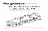 TG-48-XB & TG-54-XBX ROTARY TILLER OPERATOR MANUAL
