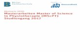 Abstracts 2020 Masterarbeiten Master of Science in ...