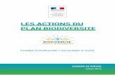 LES ACTIONS DU PLAN BIODIVERSITE - ecologie.gouv.fr