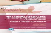 DES LANGUES MINORITAIRES FRANCOPHONE