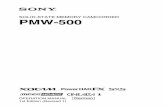 SOLID-STATE MEMORY CAMCORDER PMW-500