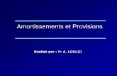 Amortissements et Provisions - FSJESM | Faculté des ...