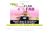 Change your mind! From Flab To Fab! Not just a diet, but a way of life!