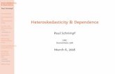 Heteroskedasticity & Dependence - Faculty of Arts