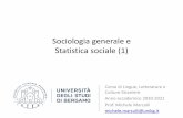 Sociologia generale e Statistica sociale (1)