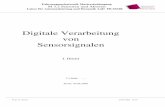 Digitale Verarbeitung von Sensorsignalen