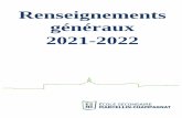 Renseignements généraux 2021-2022