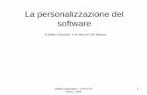 La personalizzazione del software