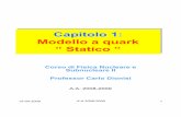 Capitolo 1: Modello a quark “ Statico