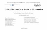 Medicinska istraživanja - University of Belgrade