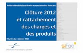 Rattachement des charges et des produits à l'exercice 2012