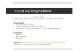 Cours de Magnétisme - Université de Paris