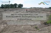 380 kV-Pilotprojekt Raesfeld: Bodenkundliche Baubegleitung ...