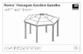 flRomaTM Hexagon Garden Gazebo - OTTO