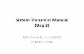 Pemeliharaan Sistem Transmisi Manual
