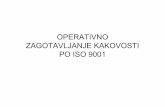 OPERATIVNO ZAGOTAVLJANJE KAKOVOSTI PO ISO 9001