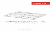 Fortinet Rack Mount Tray QuickStart Guide