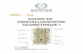 SMC S4 COURS DE CRISTALLOGRAPHIE GEOMETRIQUE I