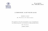 CHIMIE GENERALE - cours, examens
