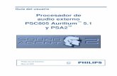 Procesador de audio externo PSC805 Aurilium y PSA2