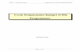 Cycle Préparatoire Intégré (CPI) Programmes