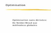Optimisation sans dérivées: De Nelder-Mead aux méthodess ...