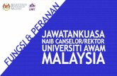 NAIB CANSELOR/REKTOR UNIVERSITI AWAM MALAYSIA