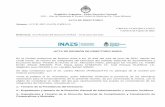 República Argentina - Poder Ejecutivo Nacional ACTA DE ...