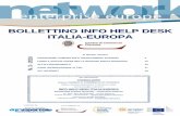 BBOLLETTINO INFO HELP DESK ITALIA-EUROPA