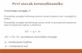 Prvi stavak termodinamike - unizg.hr