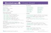 Bootstrap 4 Cheat Sheet
