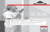 BeckerM11–Modulares Klinik-Schranksystem Zubehörkatalog