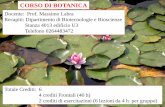 CORSO DI BOTANICA - e-Learning - UNIMIB