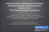 Primary water calorimetry in clinical electron beams ...