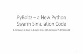 PyBoltz–aNew Python Swarm Simulation Code