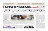 PRETENCA 192 TELEFONATAT E METES - Shqiptarja.com