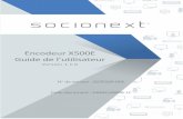 Encodeur X500E Guide de l’utilisateur