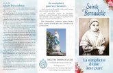 La vie de sainte Bernadette Sainte Bernadette Soubirous ...