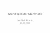 Grundlagen der Grammatik - uni-giessen.de