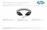 HP X1000 Wireless- Gaming-Headset