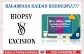 BIOPSY VS EXCISION How to code - COCEONLINE