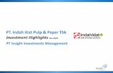 PT. Indah Kiat Pulp & Paper Tbk Investment Highlights