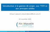 Introduction à la gestion de projet, aux TDD et aux ...