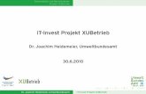 IT-Invest Projekt XUBetrieb - Umweltbundesamt